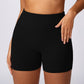 Hip lift high waist yoga skinny exercise shorts