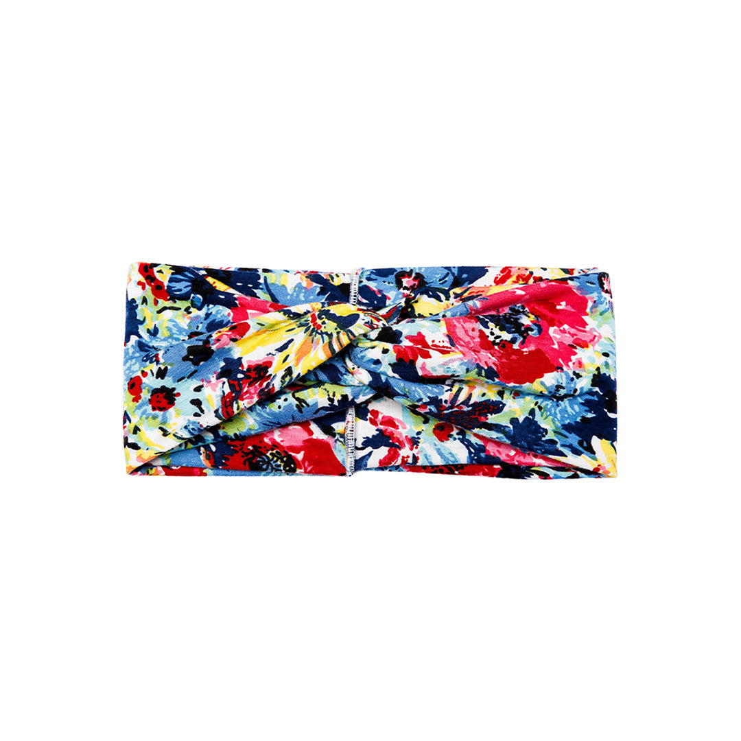 Cross Printed Knitted Movement Elastic Headband