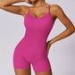 High-elastic seamless beauty-backed yoga Bodysuits