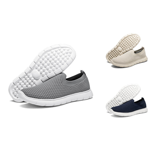 Large Size Knit Lightweight Men's Casual Sports Shoes