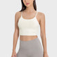 Nude Ultra-Soft Thin Straps Fitness Crop Top