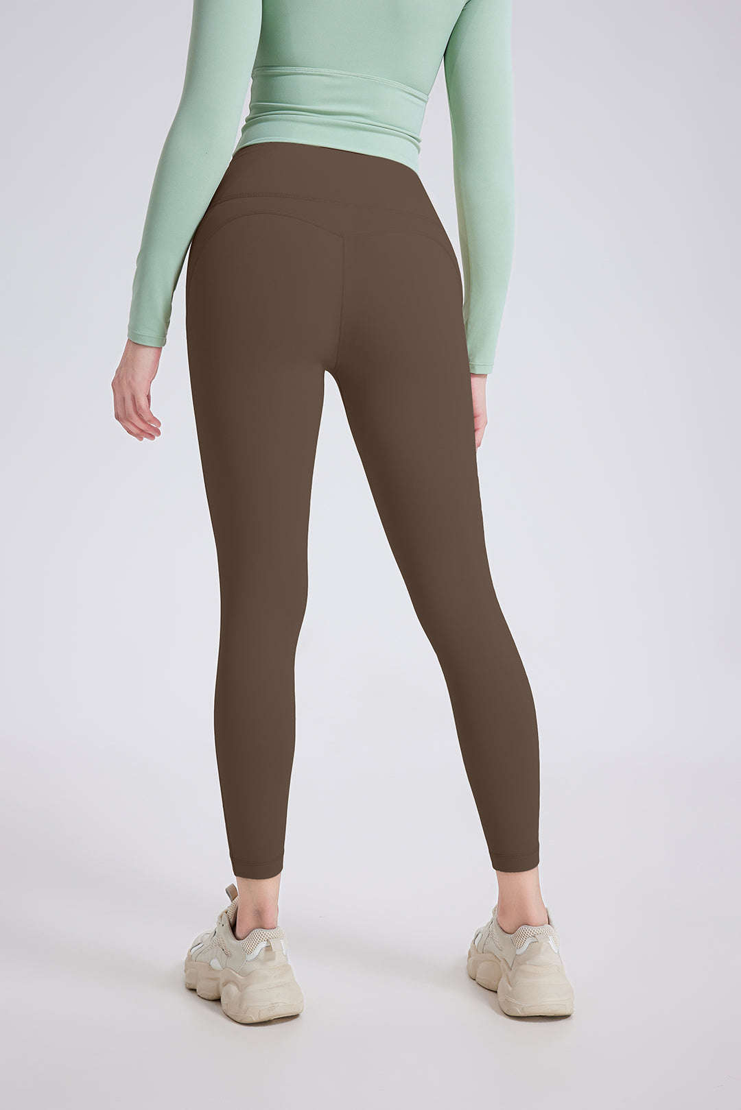 High-waisted hip-lifting fitness athletic leggings