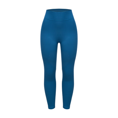 Seamless solid color knitted Leggings