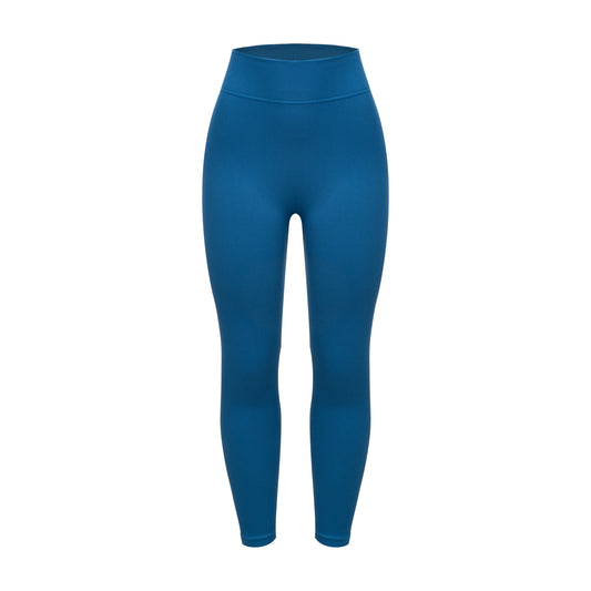 Seamless solid color knitted Leggings