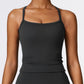 Brush Thin straps Cross-back sports Top