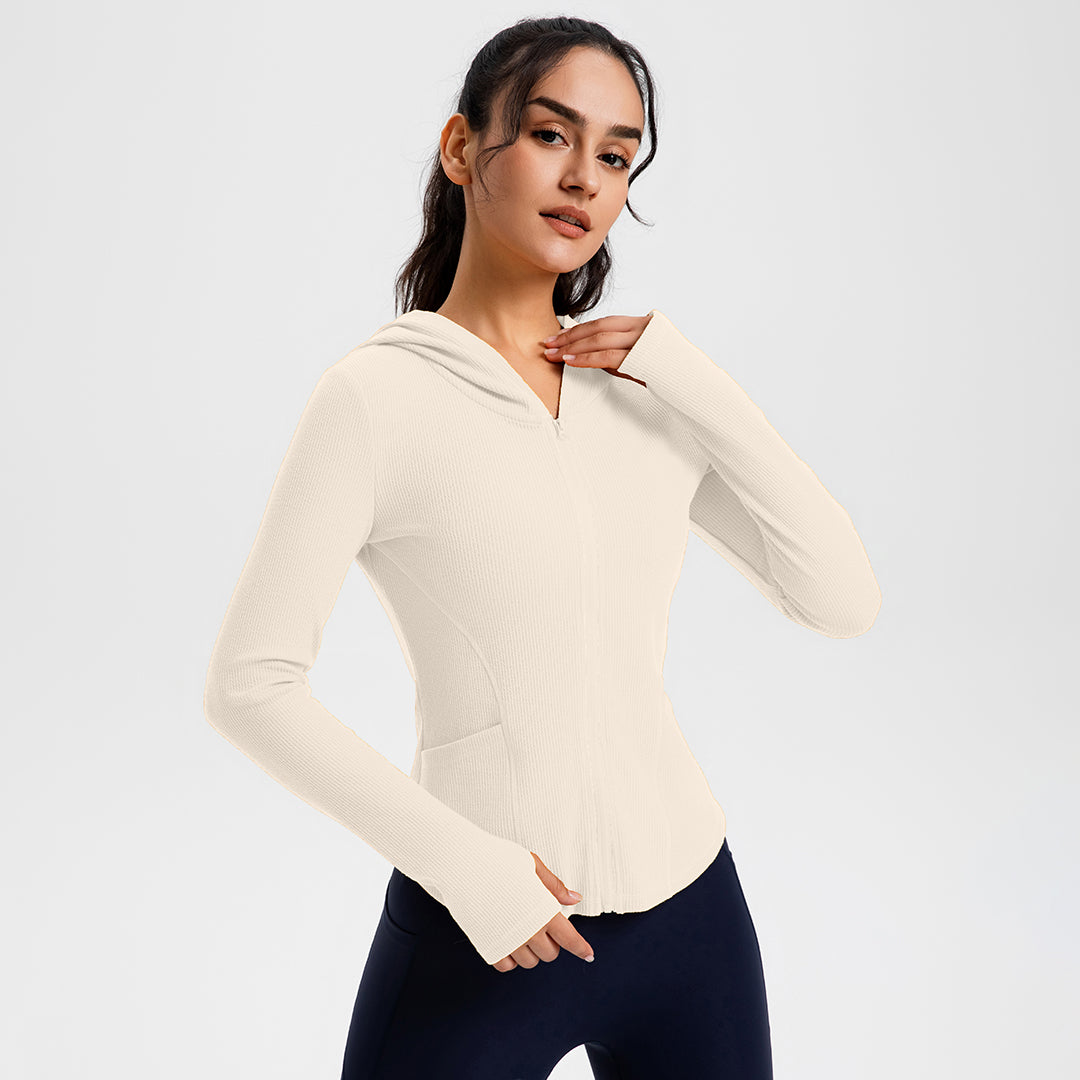 Sports quick-drying long-sleeved yoga jacket