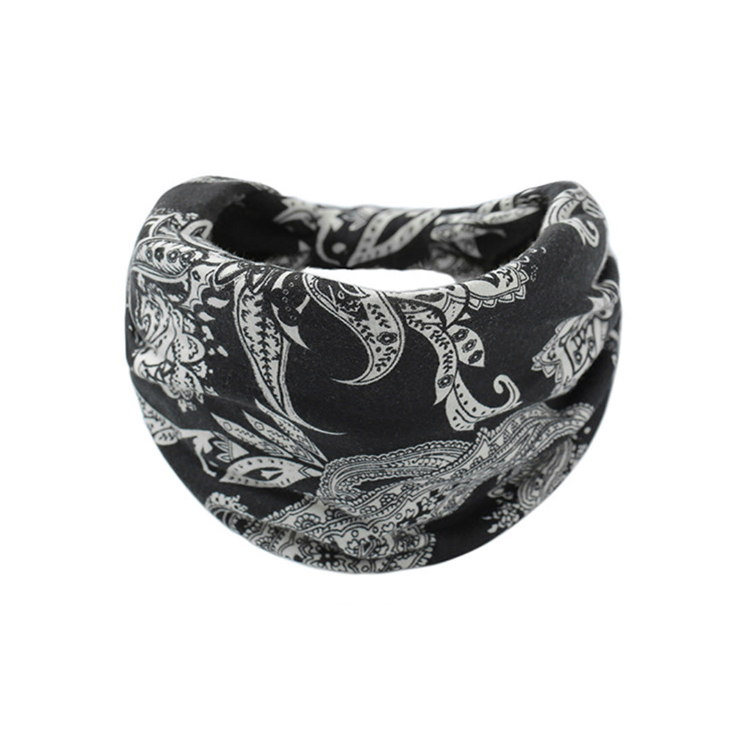 Printed Elastic Wide-Brimmed Yoga Strap Hair Accessory