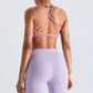 Crossover beauty back yoga sports bras