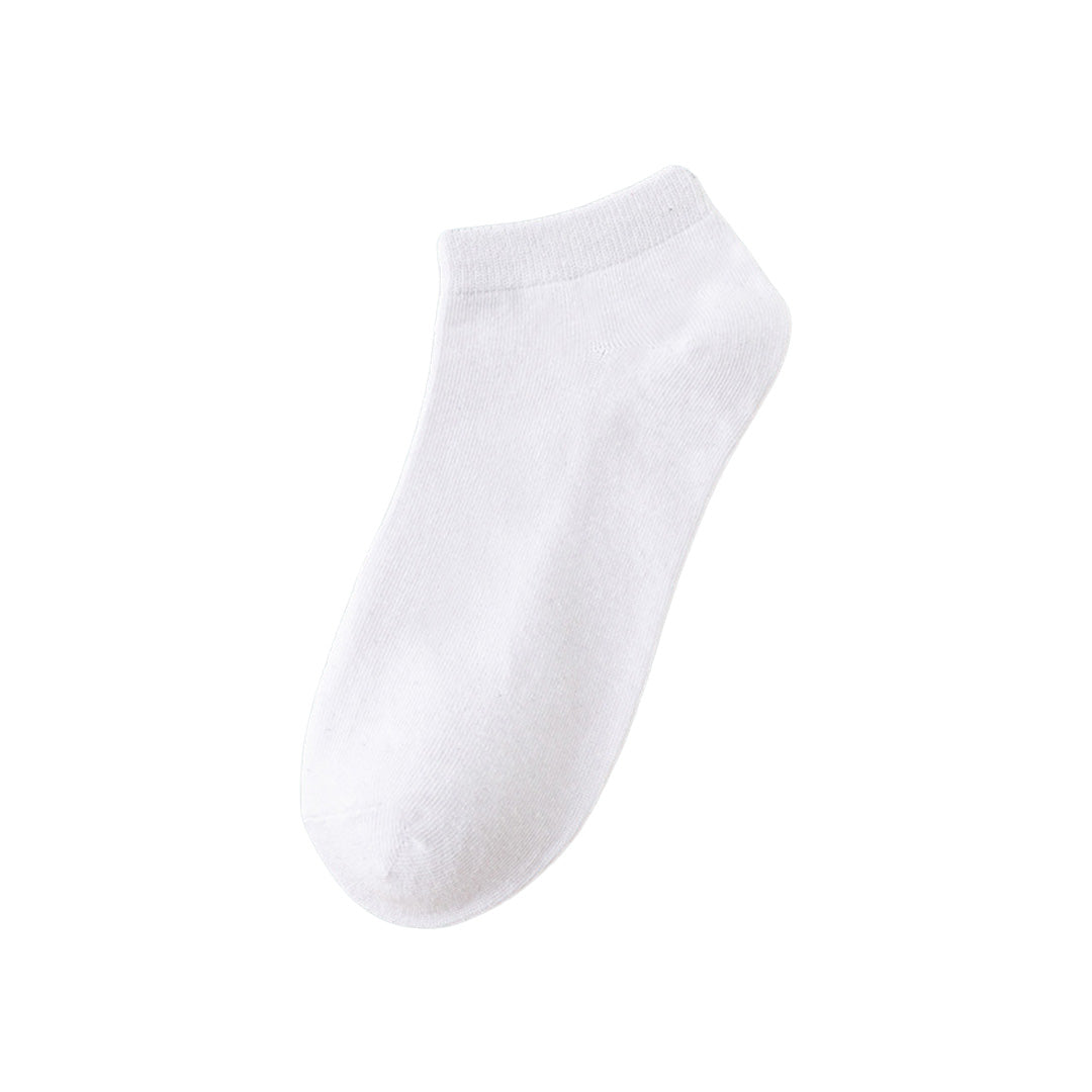 Solid Color Socks Sweat Absorbent Low Cut Casual Socks