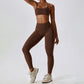 Back cross bra & sports leggings 2-piece set