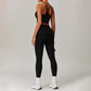 Fitness Thin straps Top & High-waisted Leggings 2-pieces Set