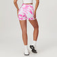 High-Waisted Tie Dye Fitness Running Sports Yoga Shorts