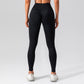 High waist skinny solid color leggings