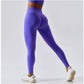 Leggings fonctionnels de couleur unie qui soulèvent les fesses