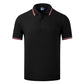 Men's cotton-trimmed polo shirt