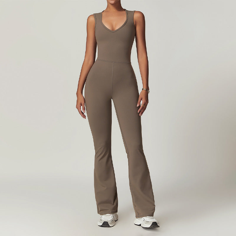 Sports one-piece tight casual fitness jumpsuits