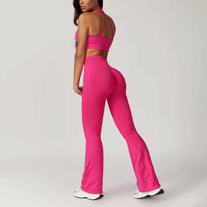 Sports bra & fitness casual pants yoga sets