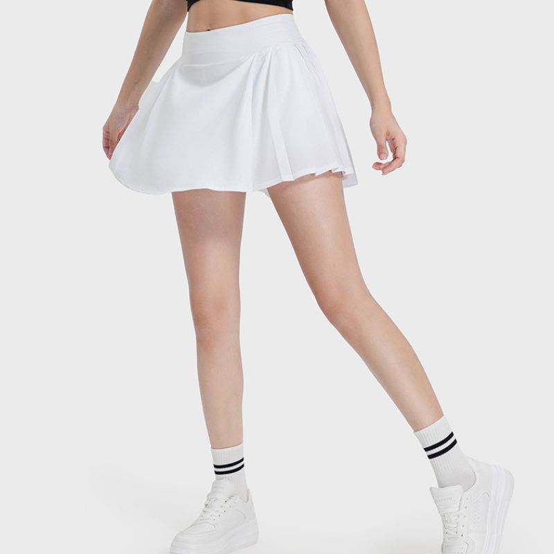 Anti-glouting Pleats yoga Athletic skirts