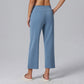 Modal High Waist Cropped Yoga Casual Straight Pants