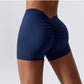 Solid color hip lift shorts