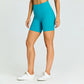 Skin-friendly solid patchwork sports shorts