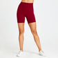 Solid color high-stretch biker shorts