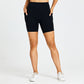 Skin-friendly solid patchwork sports shorts