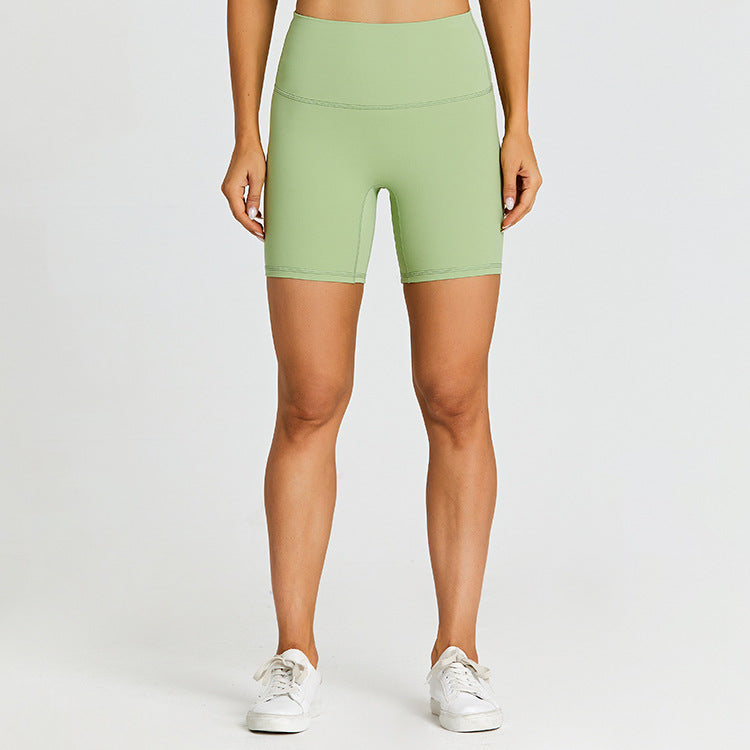 Solid color high-stretch biker shorts