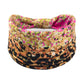 Ethnic Sports Headband with Leopard Print