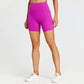 Skin-friendly solid patchwork sports shorts