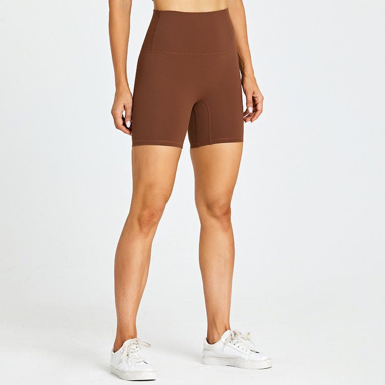 Solid color high-stretch biker shorts