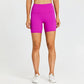 Solid color high-stretch biker shorts