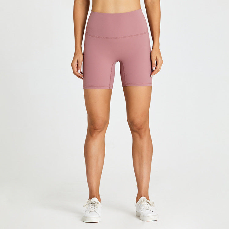 Solid color high-stretch biker shorts