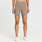 Solid color high-stretch biker shorts