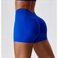 Seamless high waist yoga shorts