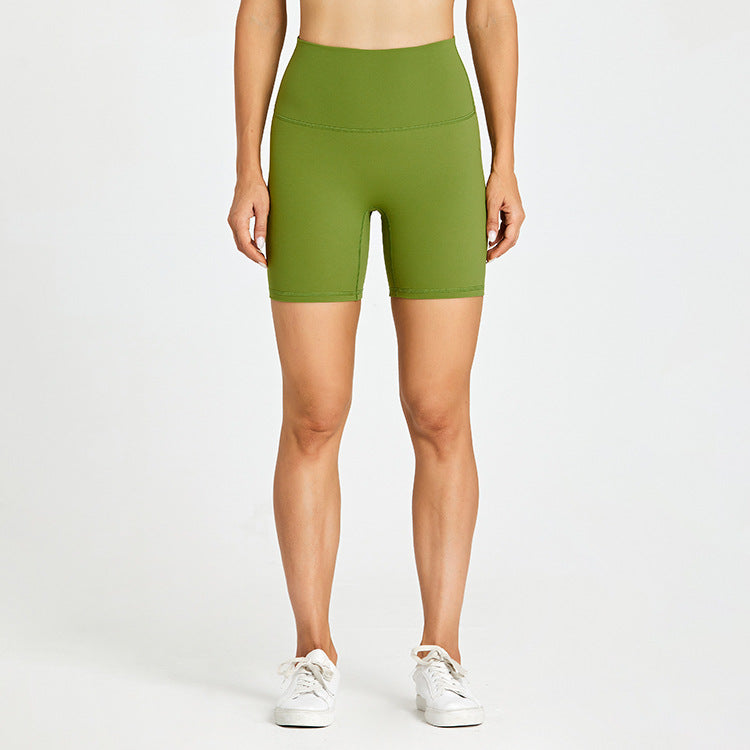 Solid color high-stretch biker shorts