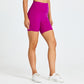 Skin-friendly solid patchwork sports shorts