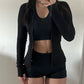 Slim fit yoga wear zipper casual Jacket