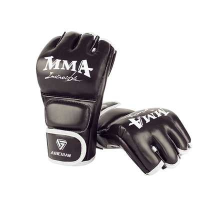 Sanda Muay Thai Fighting Half Finger Boxing Gloves