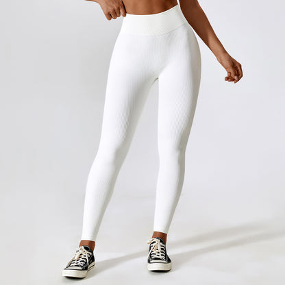 Seamless sports high waist fitness leggings