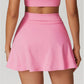 Ultra-soft Breathable High Waist Slit Sports Mini Skirts