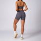 Quick-drying bra & tight shorts Fitness sport sets