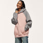 Fleece raglan hooded sweatshirt