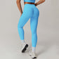 High-waisted hip-lifting leggings