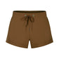 Lace-up solid colour shorts