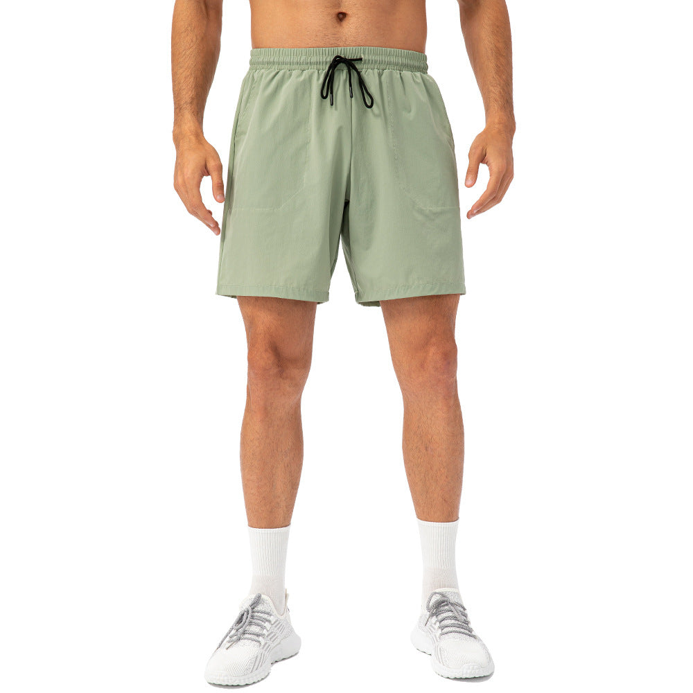 Men's drawstring loose sports shorts