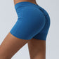 Running Fitness Crossover V Waist Athletic Shorts