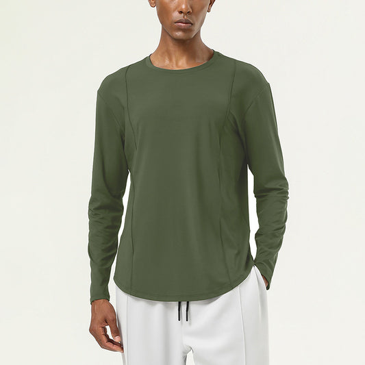 Men's nude and quick drying long sleeved top