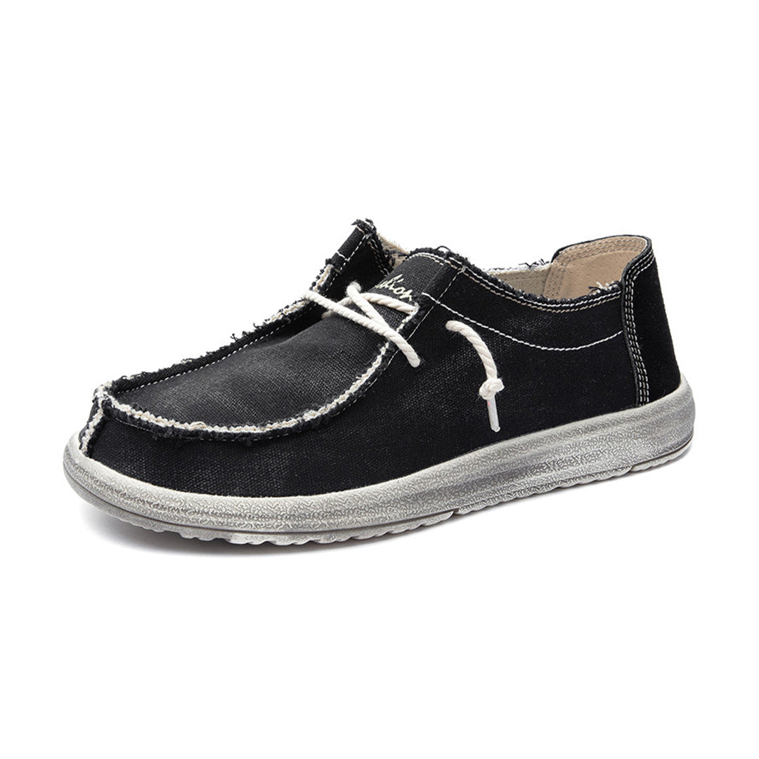 Large Size Casual Shoes Canvas Loafers Men Driving Shoes