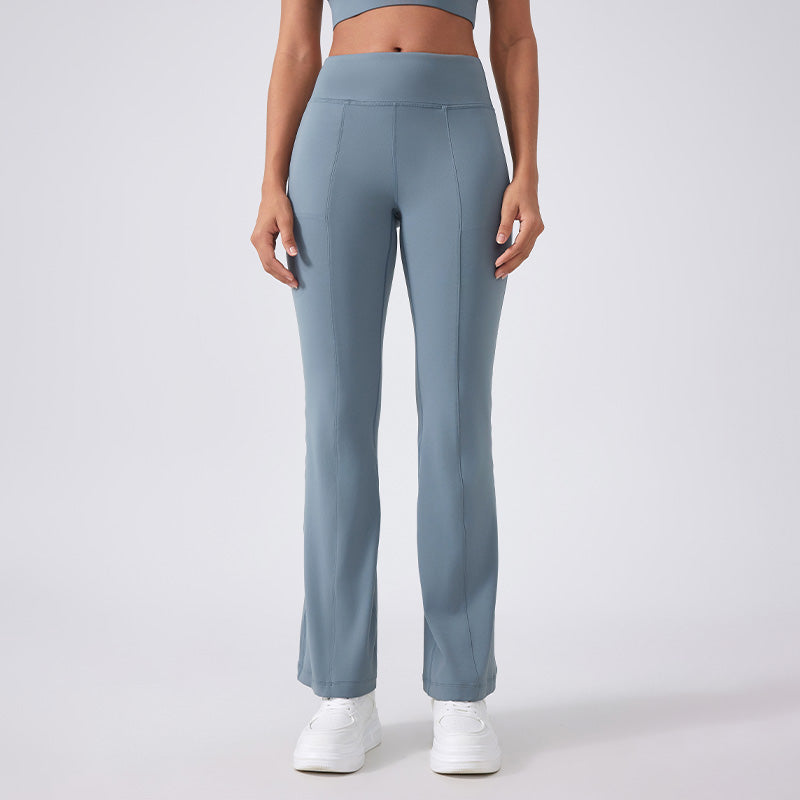 High-Waist Butt-Lifting Sports Flared Leg Pants